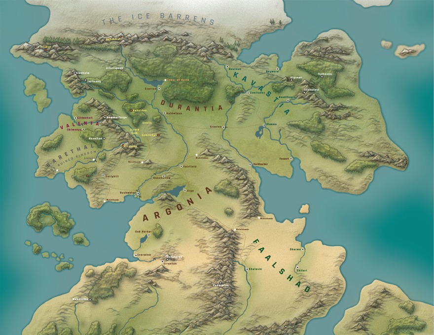 [OC] My homebrew campaign world map : r/DnD